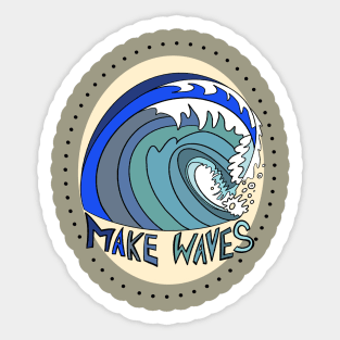 Make Waves Sticker